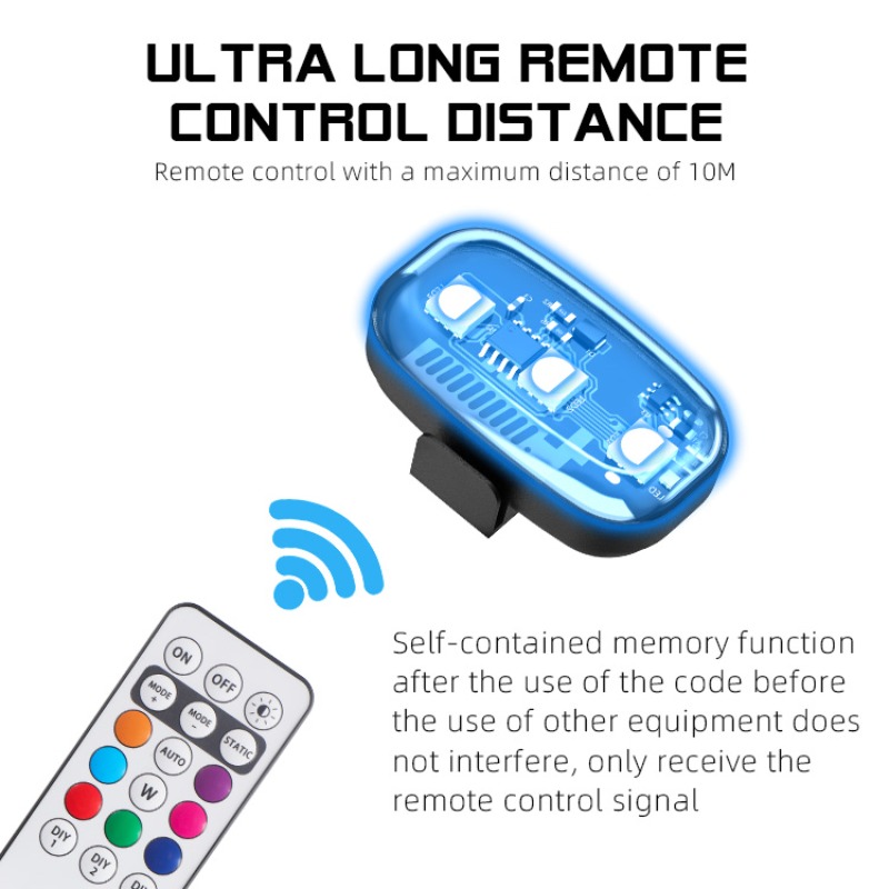 Drone Motorcycle RGB LED Strob - Drone Strobe Light ulasan dan harga